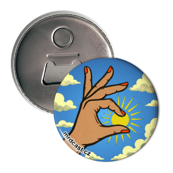 Otvírák s potiskem Malé Radosti Dne na otvíráku